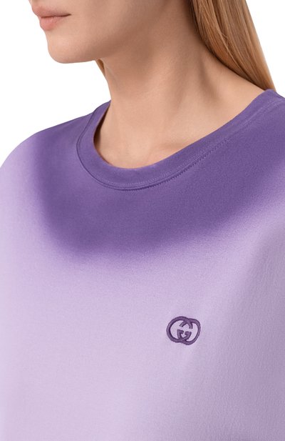 Хлопковая футболка GUCCI, арт. 837959/XJHQ7, фото 5