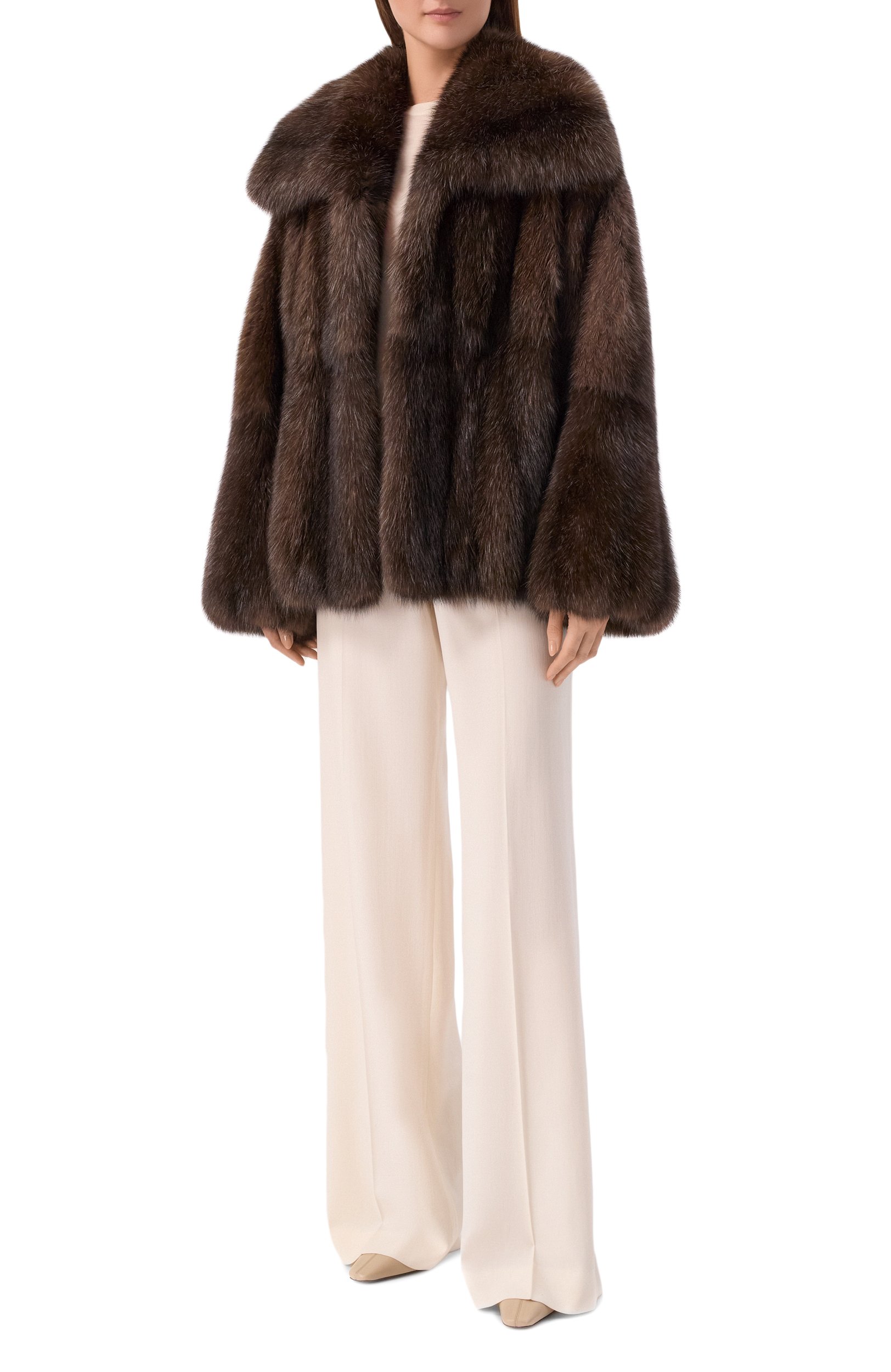 Шуба из соболя MVST коричневого цвета по цене 13450000 руб., арт. M001K/SABLE WILD, фото 2 Шуба из соболя MVST, арт. M001K/SABLE WILD, фото 2