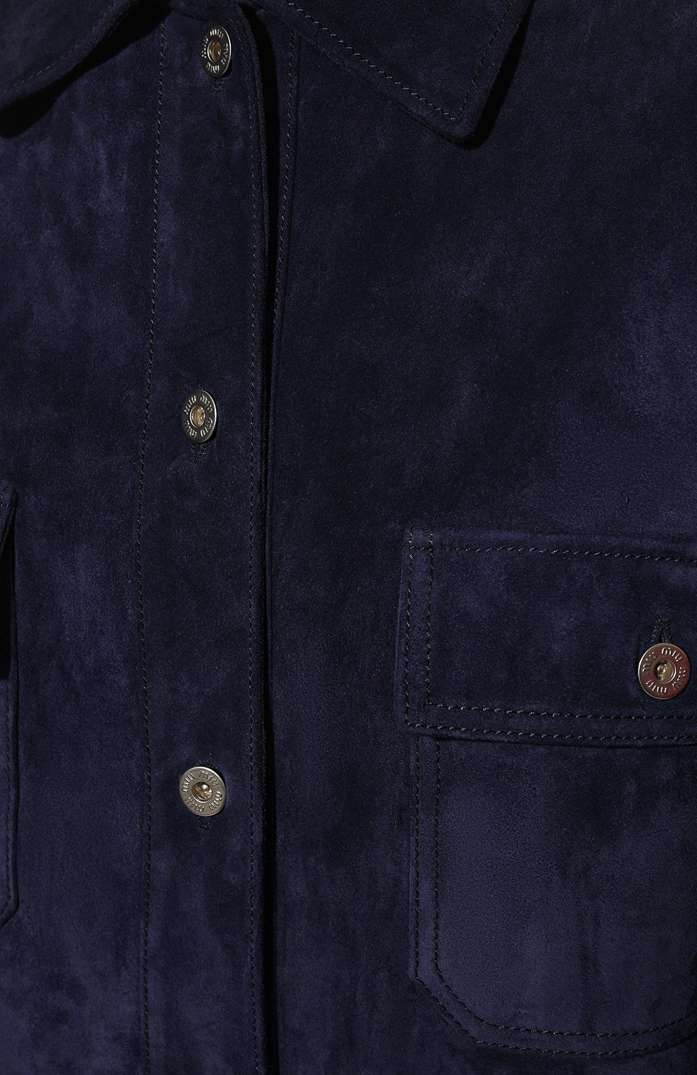 Замшевая куртка MIU MIU, арт. MPV801-054-F0016, фото 5