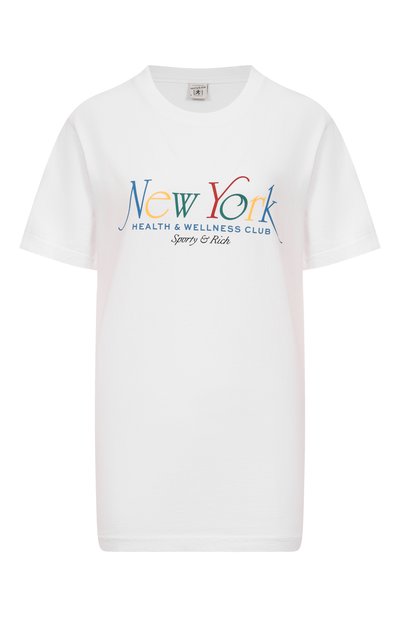 Женская хлопковая футболка SPORTY AND RICH, арт. T0043622034WH57