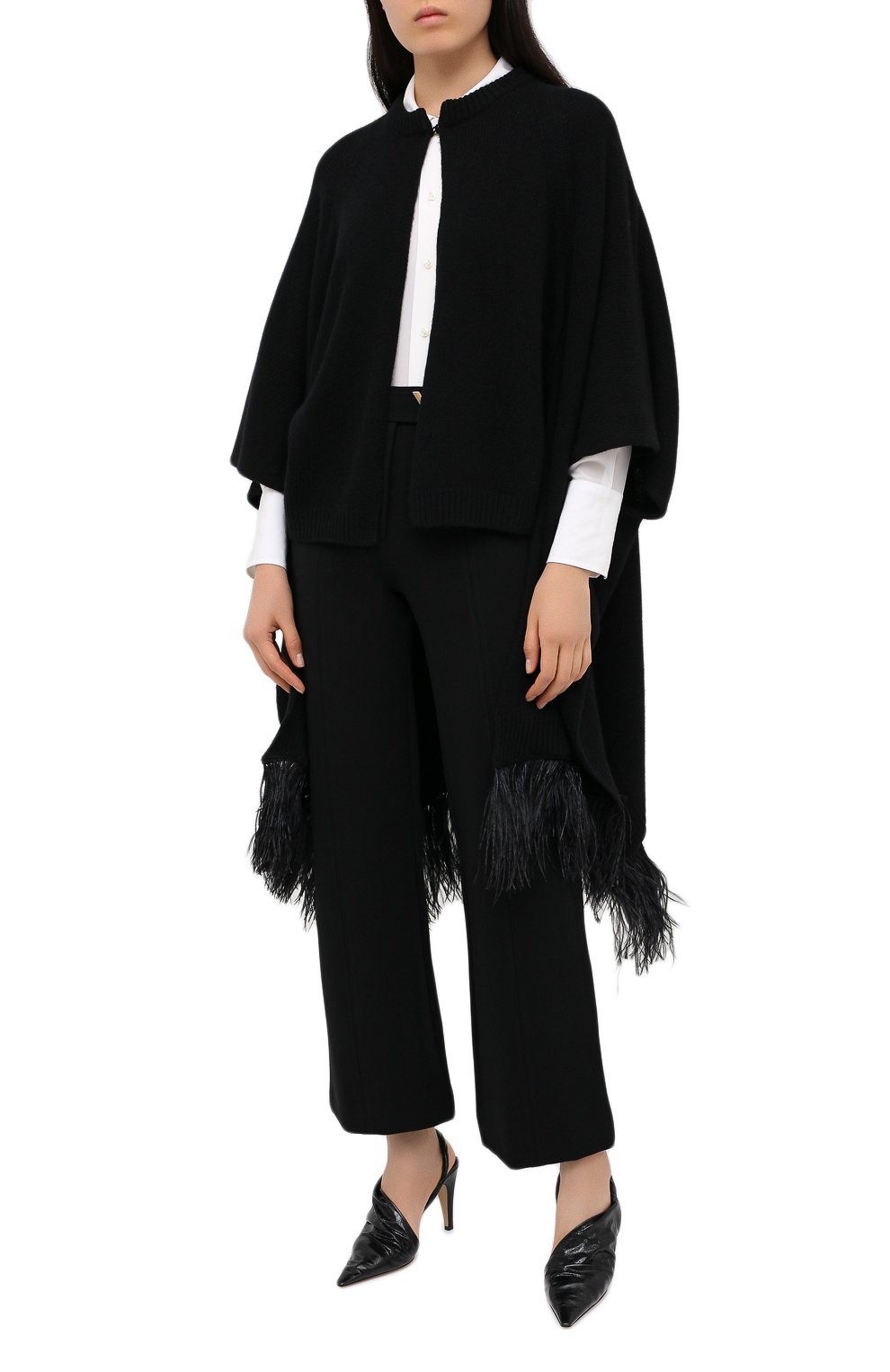 Накидка из шерсти и кашемира VALENTINO, арт. UB3KSA065QK, фото 4