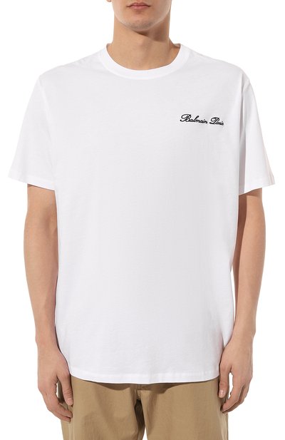 Хлопковая футболка BALMAIN, арт. CH1EG010/BC68, фото 3