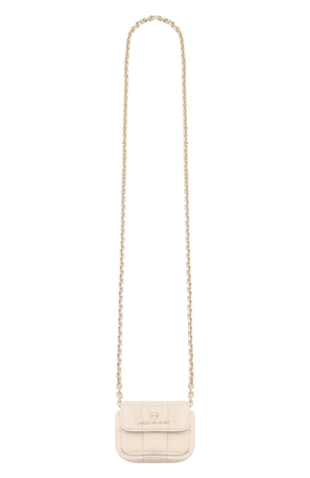 Кожаный чехол для airpods pro MICHAEL MICHAEL KORS кремового цвета по цене 11500 руб., арт. 34H1LTMC2L, фото 5 Кожаный чехол для airpods pro MICHAEL MICHAEL KORS, арт. 34H1LTMC2L, фото 5