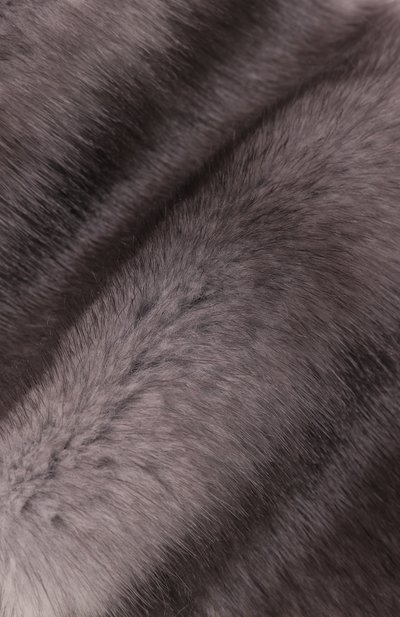 Меховой шарф из норки MVST серого цвета по цене 245000 руб., арт. MSC-01 MINK IRIS, фото 3 Меховой шарф из норки MVST, арт. MSC-01 MINK IRIS, фото 3
