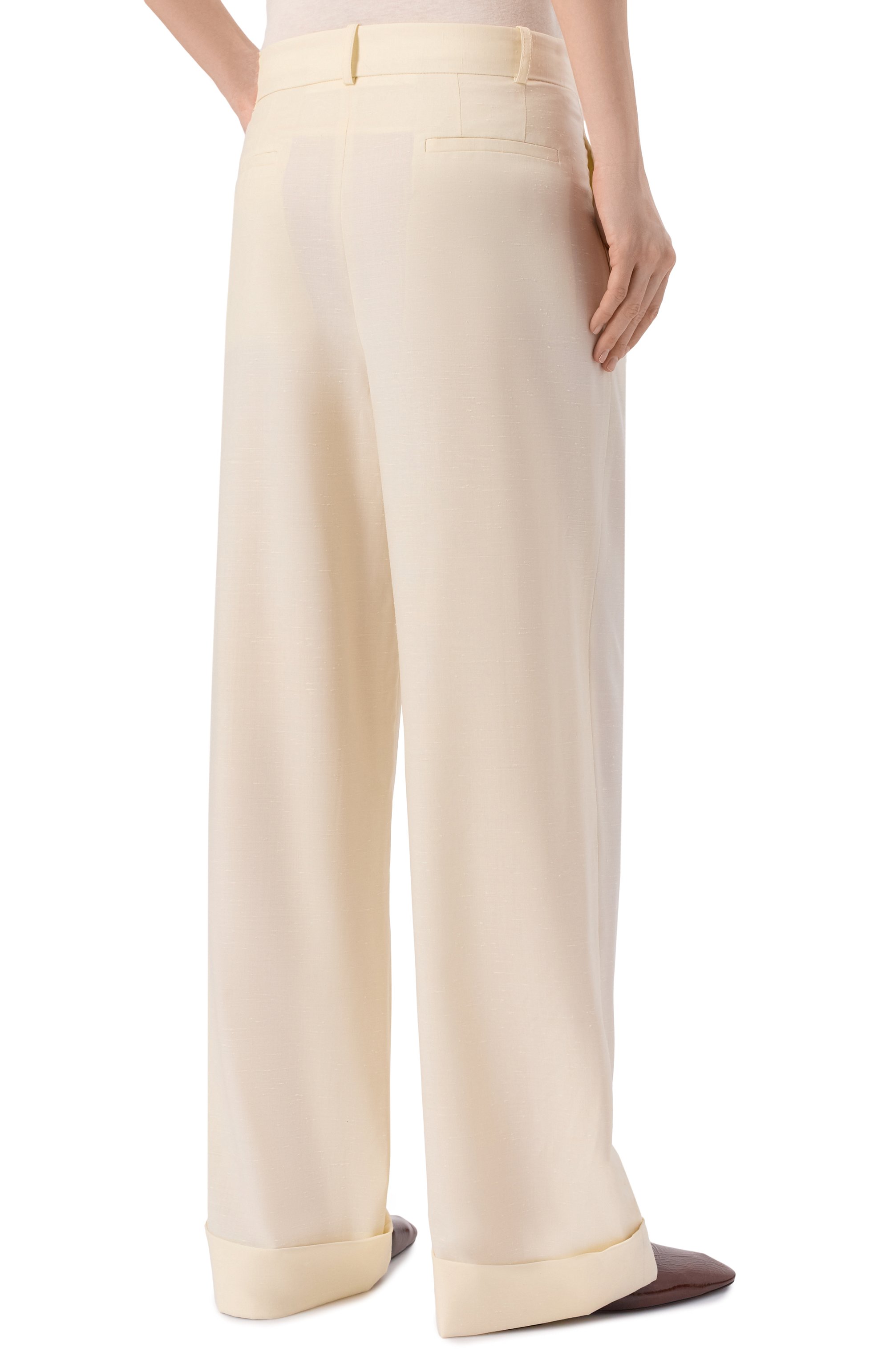 Брюки из шерсти и шелка LOULOU DE SAISON, арт. DAVY, фото 4