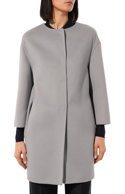 Шерстяное пальто PRADA серого цвета по цене 375000 руб., арт. P6734-03H-F0846-122, фото 3 Шерстяное пальто PRADA, арт. P6734-03H-F0846-122, фото 3