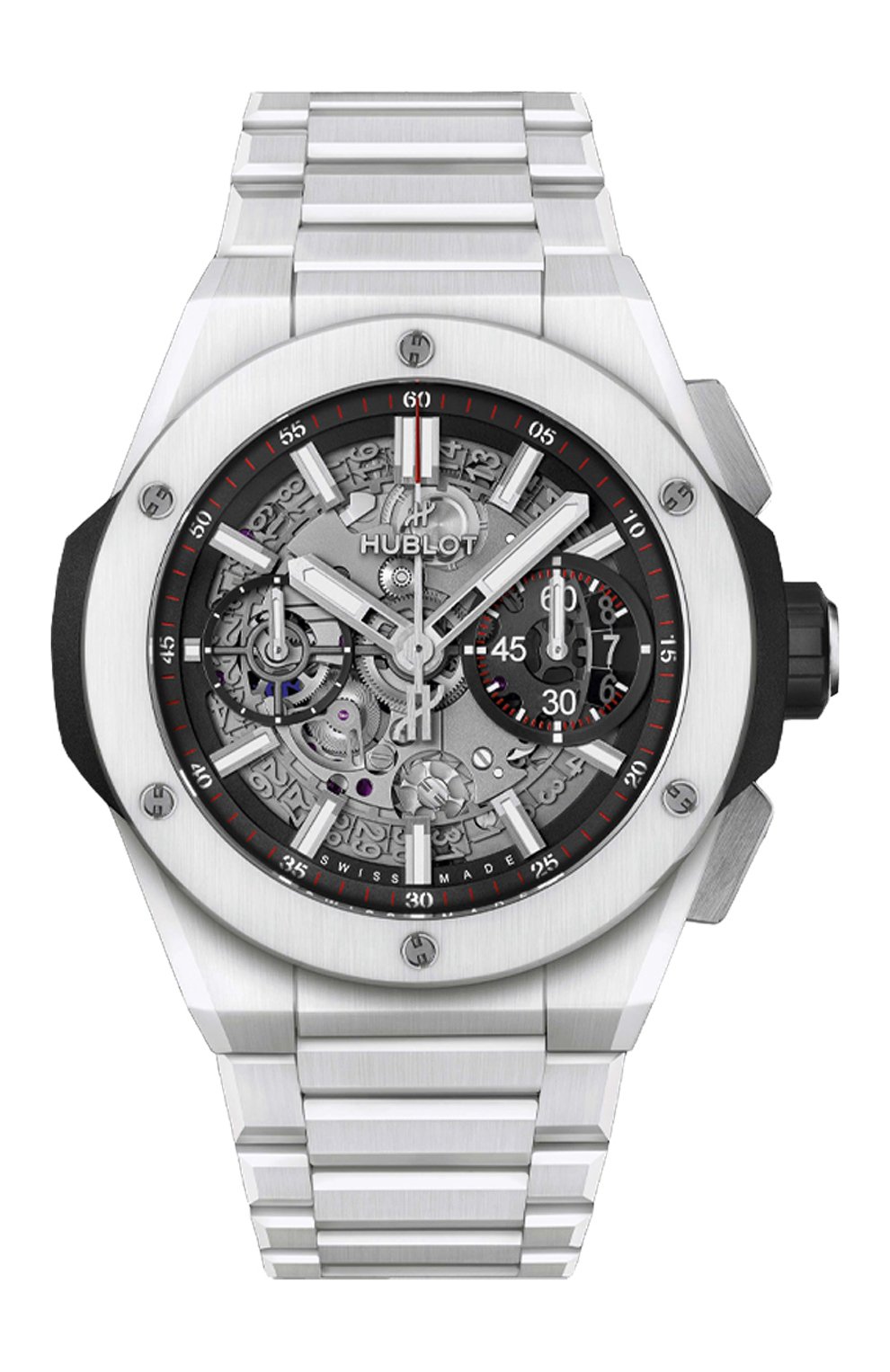 Часы integral white ceramic HUBLOT бесцветного цвета по цене 3575000 руб., арт. 451.HX.1123.HX, фото 1 Часы integral white ceramic HUBLOT, арт. 451.HX.1123.HX, фото 1