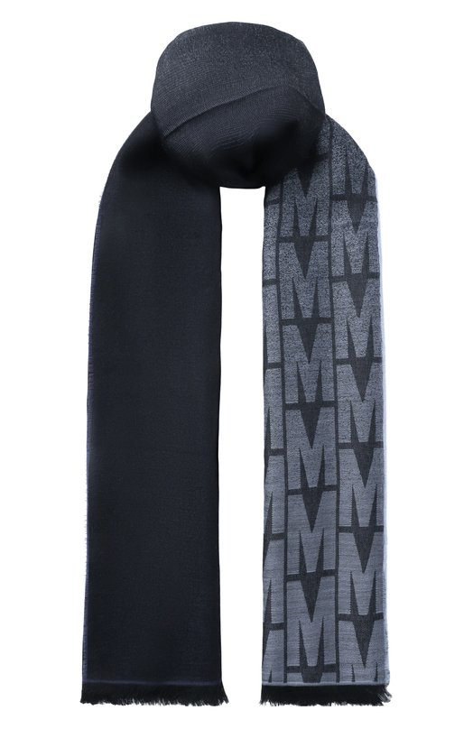 Шарф из вискозы и шерсти Moschino 50231/M5854 Синий 50231/M5854