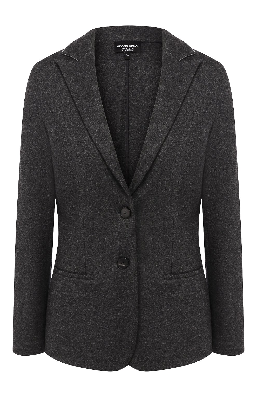 Кашемировый жакет GIORGIO ARMANI темно-серого цвета по цене 346000 руб., арт. 6GAG59/AJPRZ, фото 1 Кашемировый жакет GIORGIO ARMANI, арт. 6GAG59/AJPRZ, фото 1