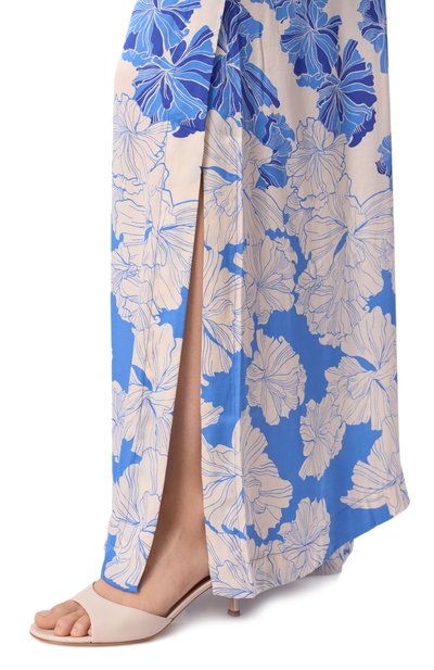 Брюки из вискозы POUPETTE ST BARTH голубого цвета по цене 47300 руб., арт. WL3S26QVSFNU, фото 5 Брюки из вискозы POUPETTE ST BARTH, арт. WL3S26QVSFNU, фото 5