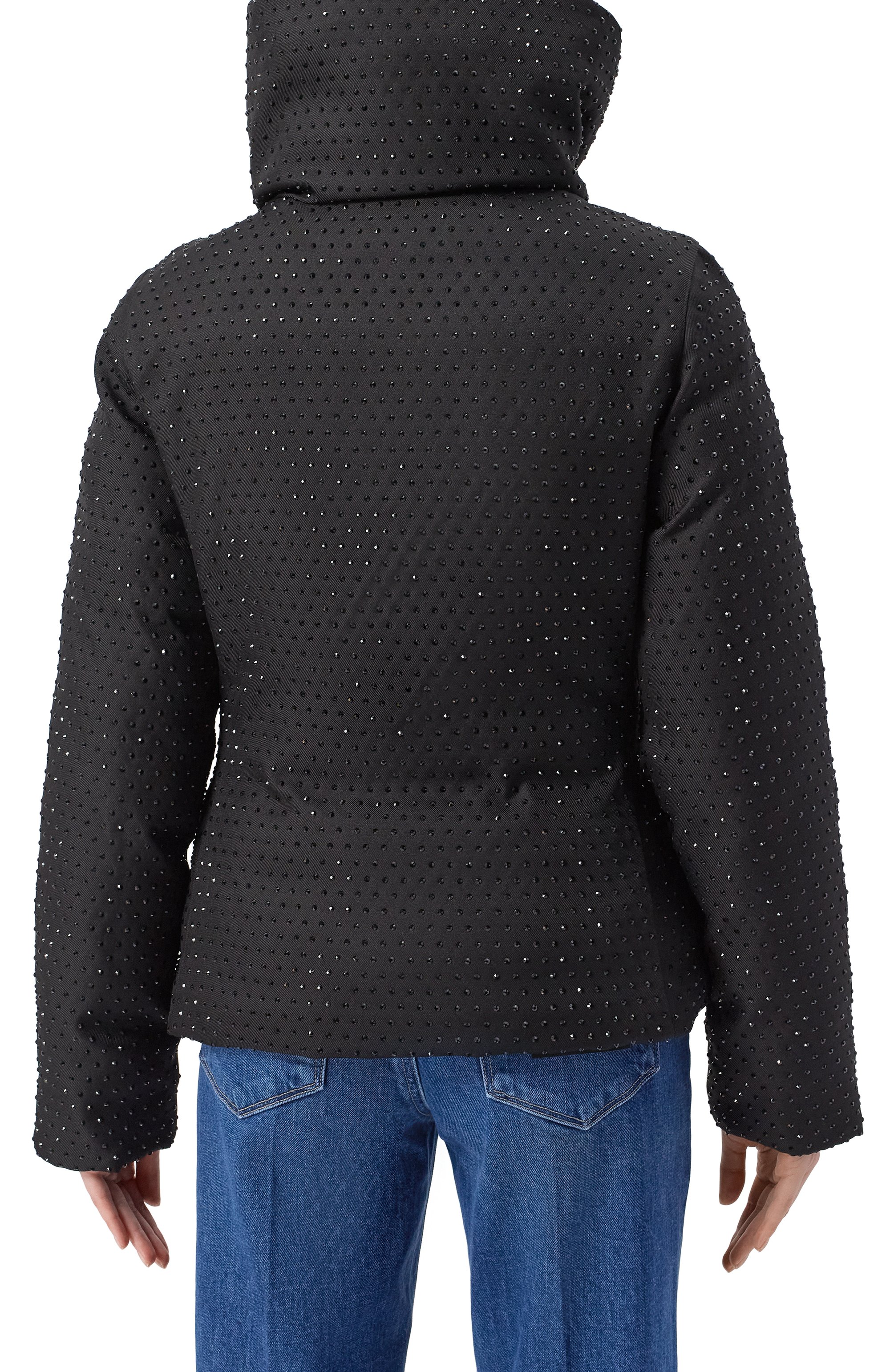 Пуховик с отделкой стразами PINKO, арт. 106014/A2ZF, фото 4