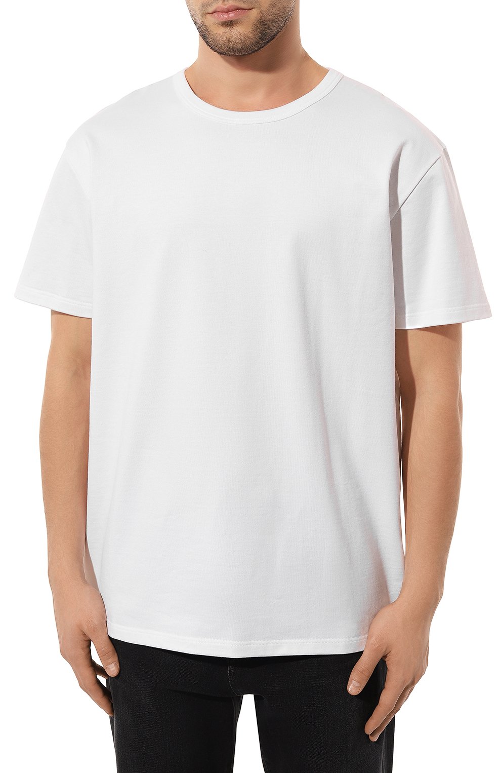 Хлопковая футболка ALEXANDER MCQUEEN белого цвета по цене 43150 руб., арт. 666626/QTZ7B0900, фото 3 Хлопковая футболка ALEXANDER MCQUEEN, арт. 666626/QTZ7B0900, фото 3