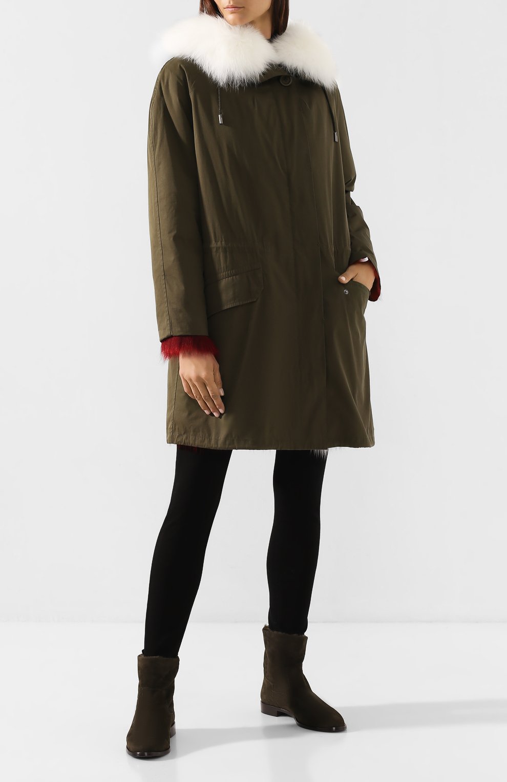 Парка с меховой подкладкой YS ARMY PARIS, арт. AF10890F81X, фото 2