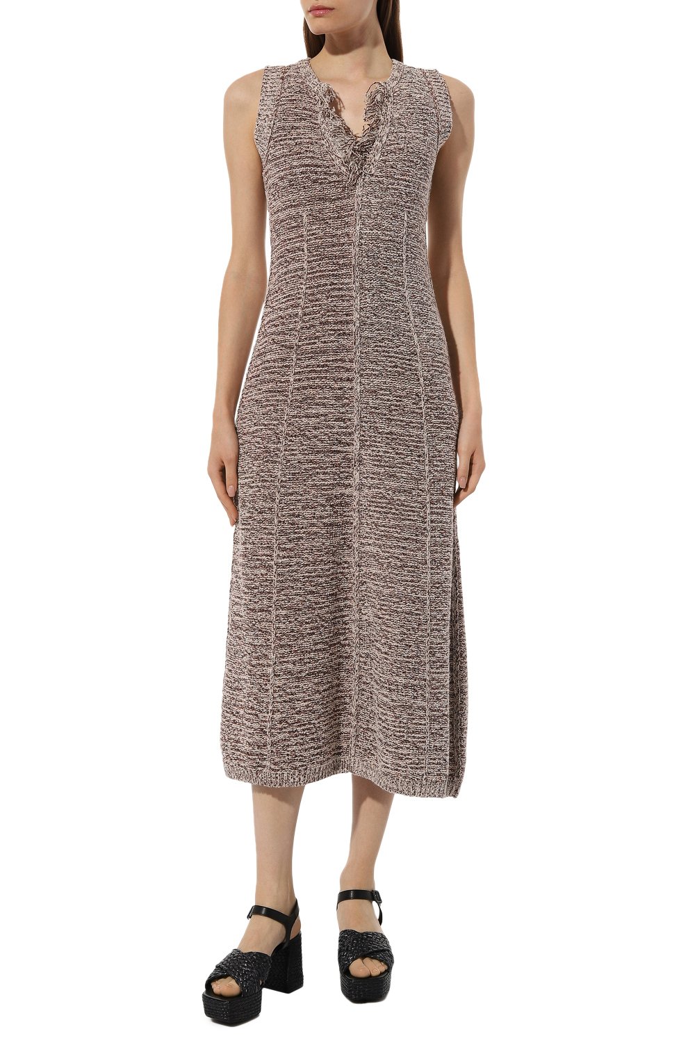 Платье из хлопка и вискозы DOROTHEE SCHUMACHER, арт. 616601, фото 3