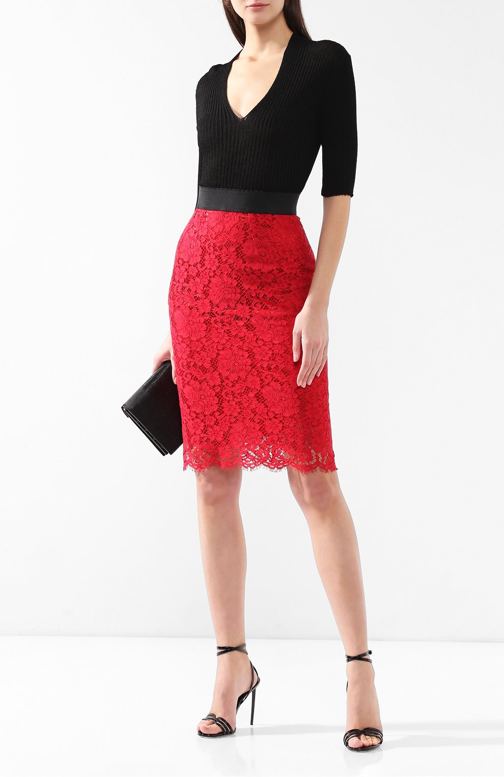 Кружевная юбка DOLCE & GABBANA, арт. F4A2PT/HLMCK, фото 2