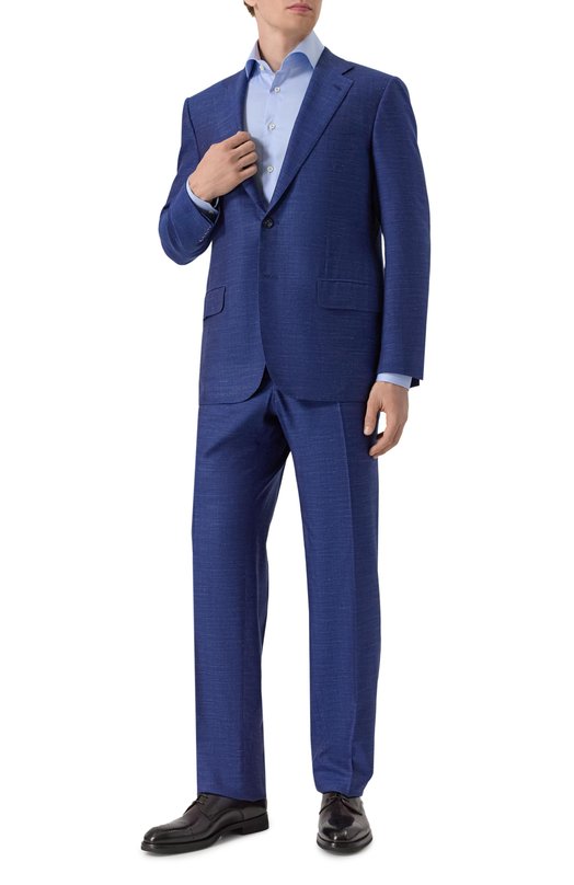 Пиджак из кашемира и шелка Kiton UA81K0600E13_2 Синий  UA81K0600E13_2 Фото 3