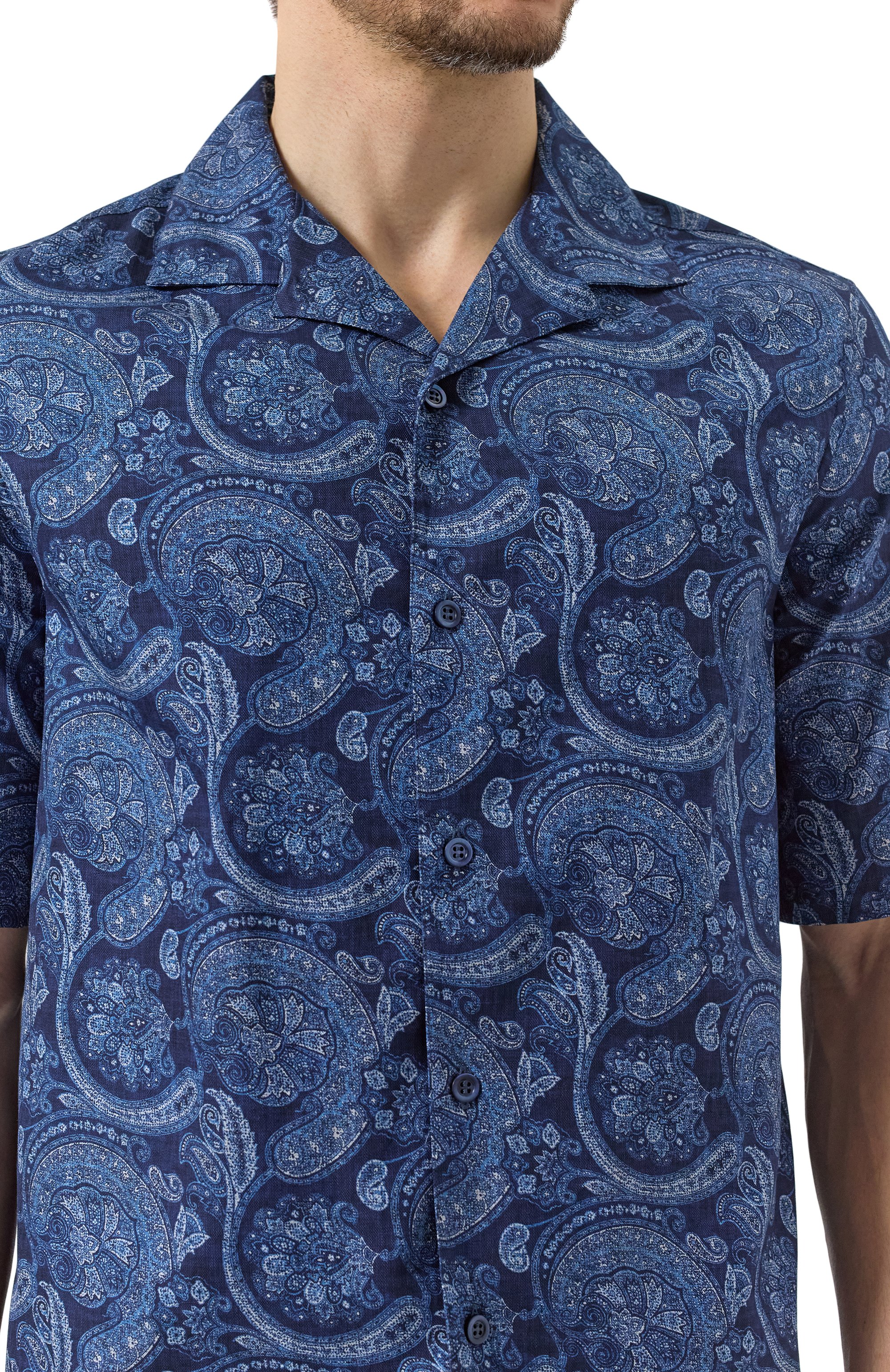 Хлопковая рубашка BRUNELLO CUCINELLI, арт. MM6640615P, фото 5