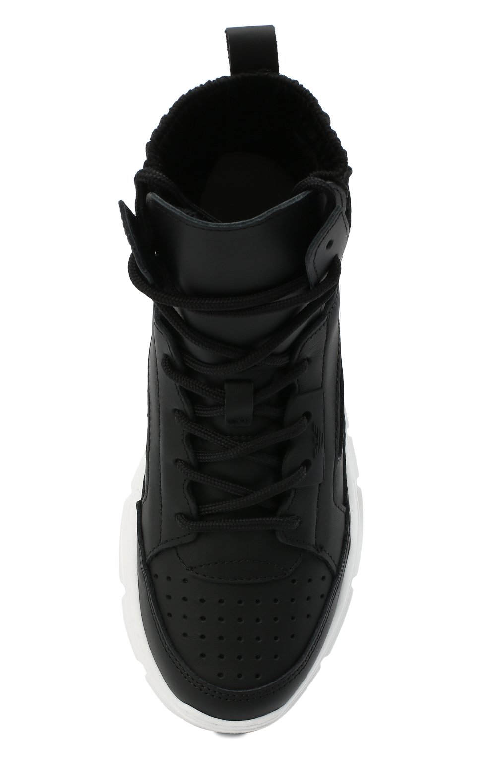 Высокие кожаные кроссовки EMPORIO ARMANI, арт. XYZ002/X0I39/35-40, фото 4