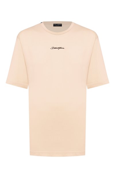 Мужская хлопковая футболка DOLCE & GABBANA, арт. G8PN9Z/G7P0C
