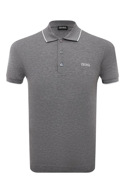 Мужское хлопковое поло ZEGNA, арт. E7358A5/B746