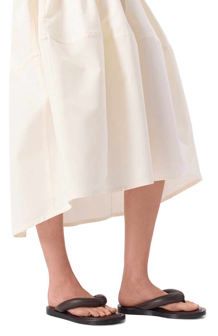 Женские кожаные шлепанцы JIL SANDER темно-коричневого цвета, арт. J44WX0014/P5810 | Фото 3 (Материал сплава: Проставлено; Материал внутренний: Натуральная кожа; Подошва: Платформа; Материал внешний: Натуральная кожа; Драгоценные камни: Проставлено)