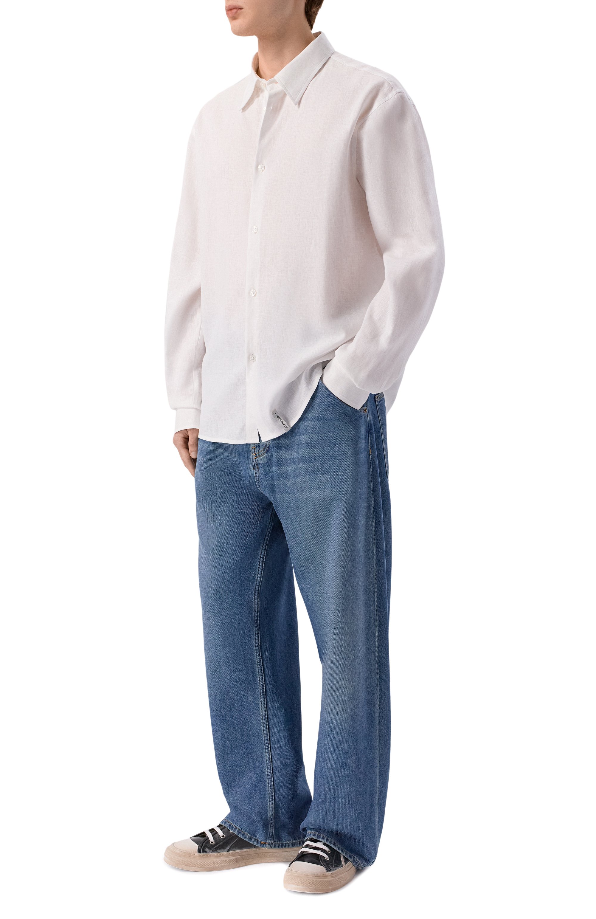 Рубашка изо льна и вискозы HINNOMINATE, арт. HMABM01549, фото 2