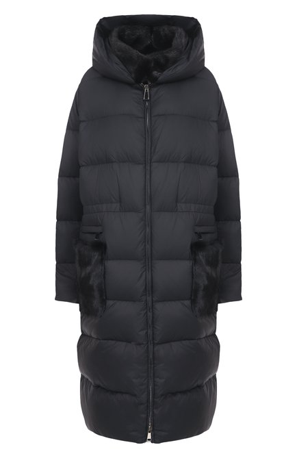 Женский пуховик с отделкой из норки MANZONI24, арт. 25M1309-NY0V