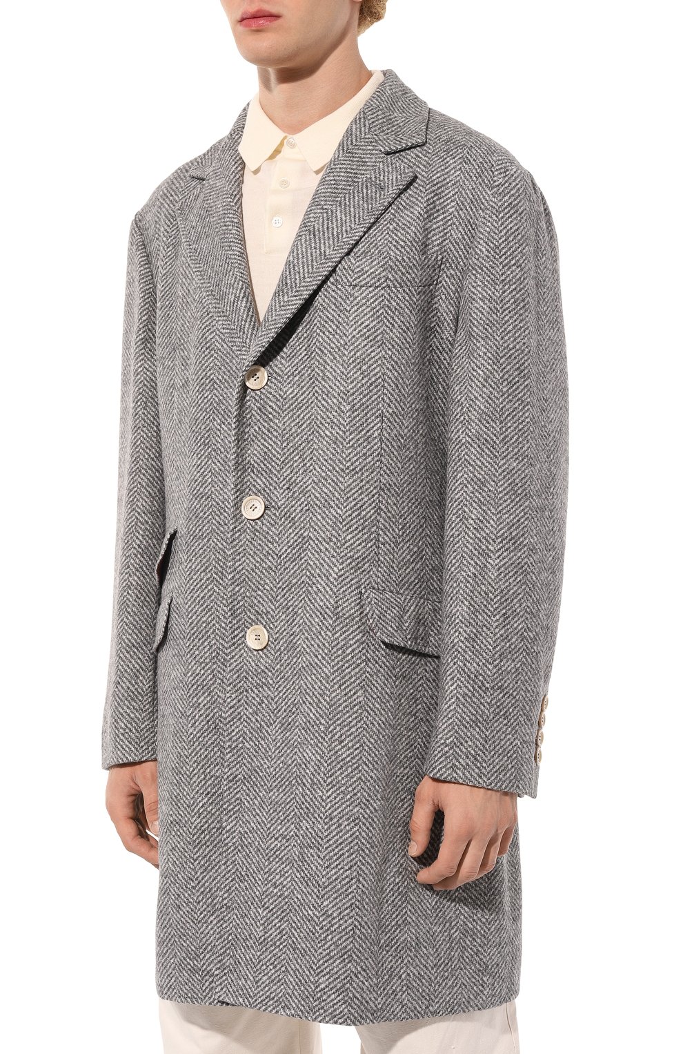Шерстяное пальто BRUNELLO CUCINELLI, арт. MQ4749039, фото 3