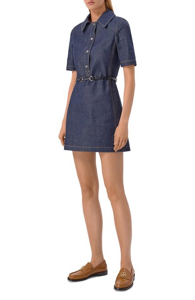 Кожаные лоферы GUCCI, арт. 816333/17X00, фото 3