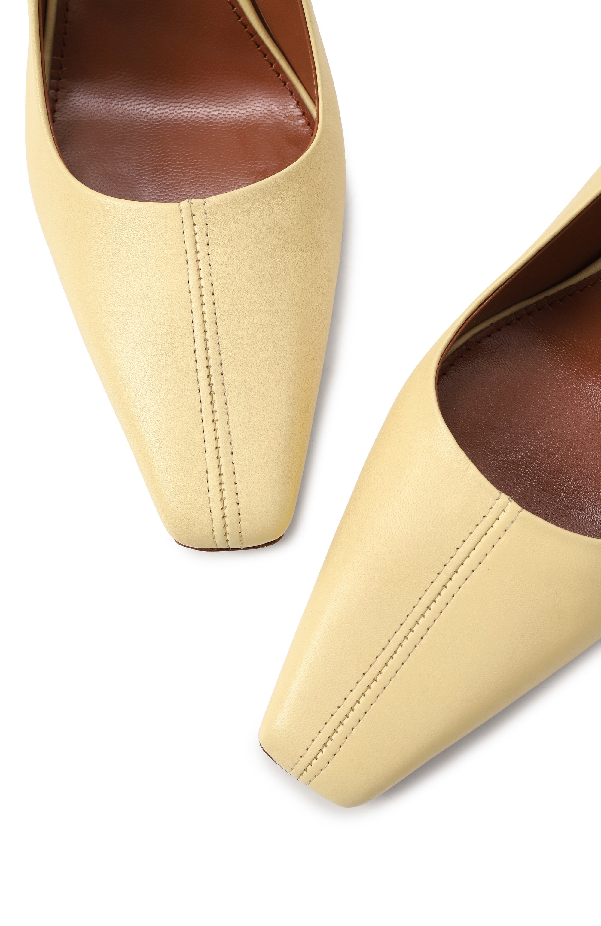 Кожаные туфли belle 75 PARIS TEXAS желтого цвета по цене 66550 руб., арт. PX1554/XNPP3, фото 7 Кожаные туфли belle 75 PARIS TEXAS, арт. PX1554/XNPP3, фото 7