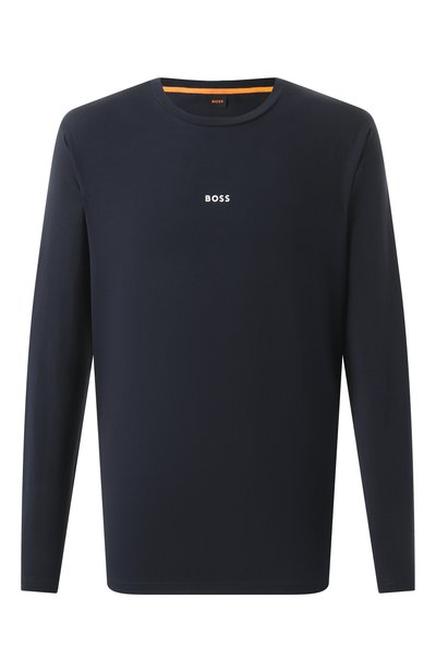 Мужская хлопковый лонгслив BOSS ORANGE, арт. 50473286