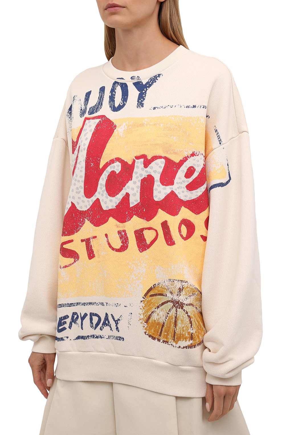 Хлопковый свитшот ACNE STUDIOS, арт. AI0104, фото 3