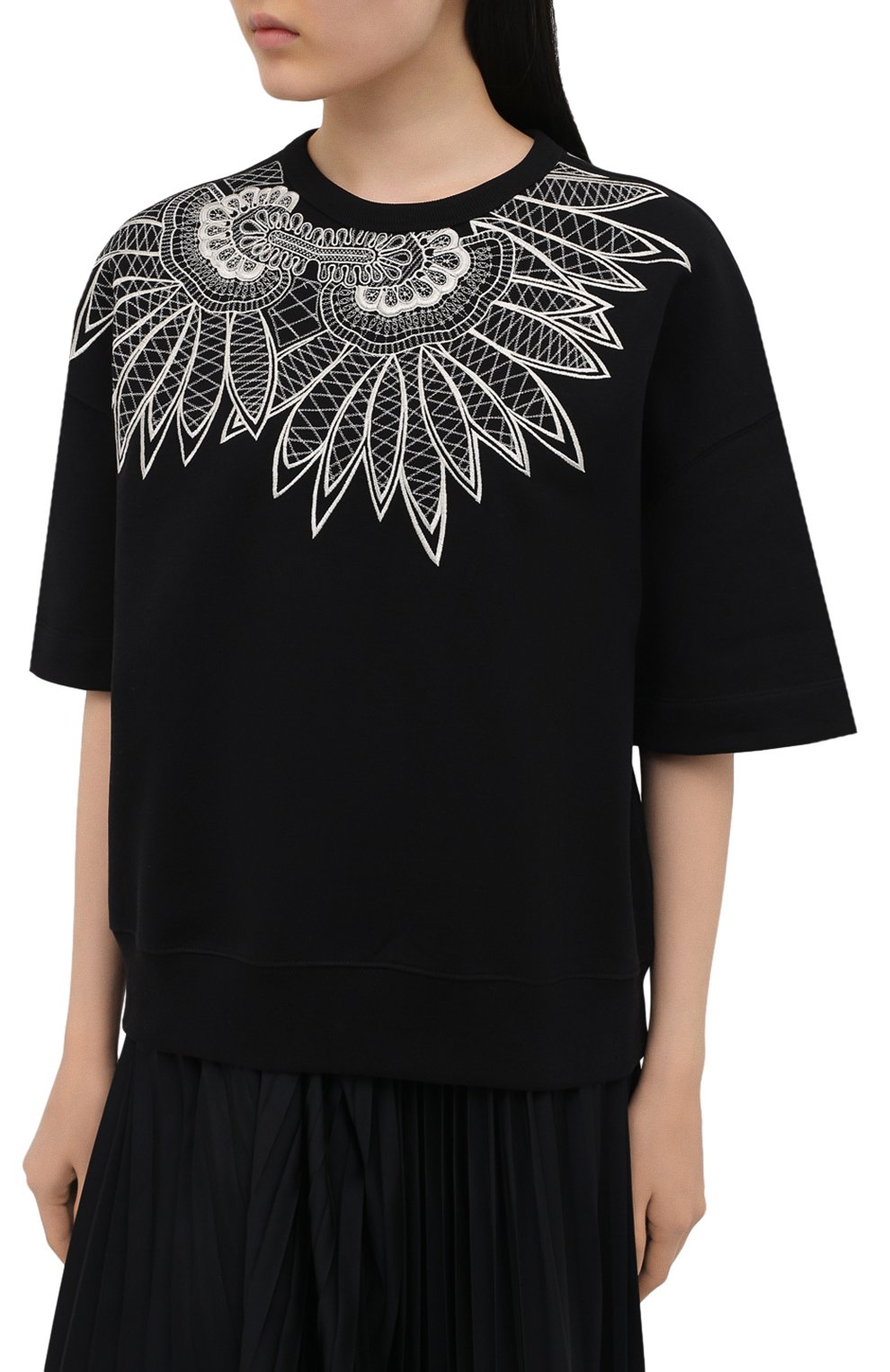 Хлопковый свитшот DRIES VAN NOTEN, арт. 211-11163-2629, фото 3