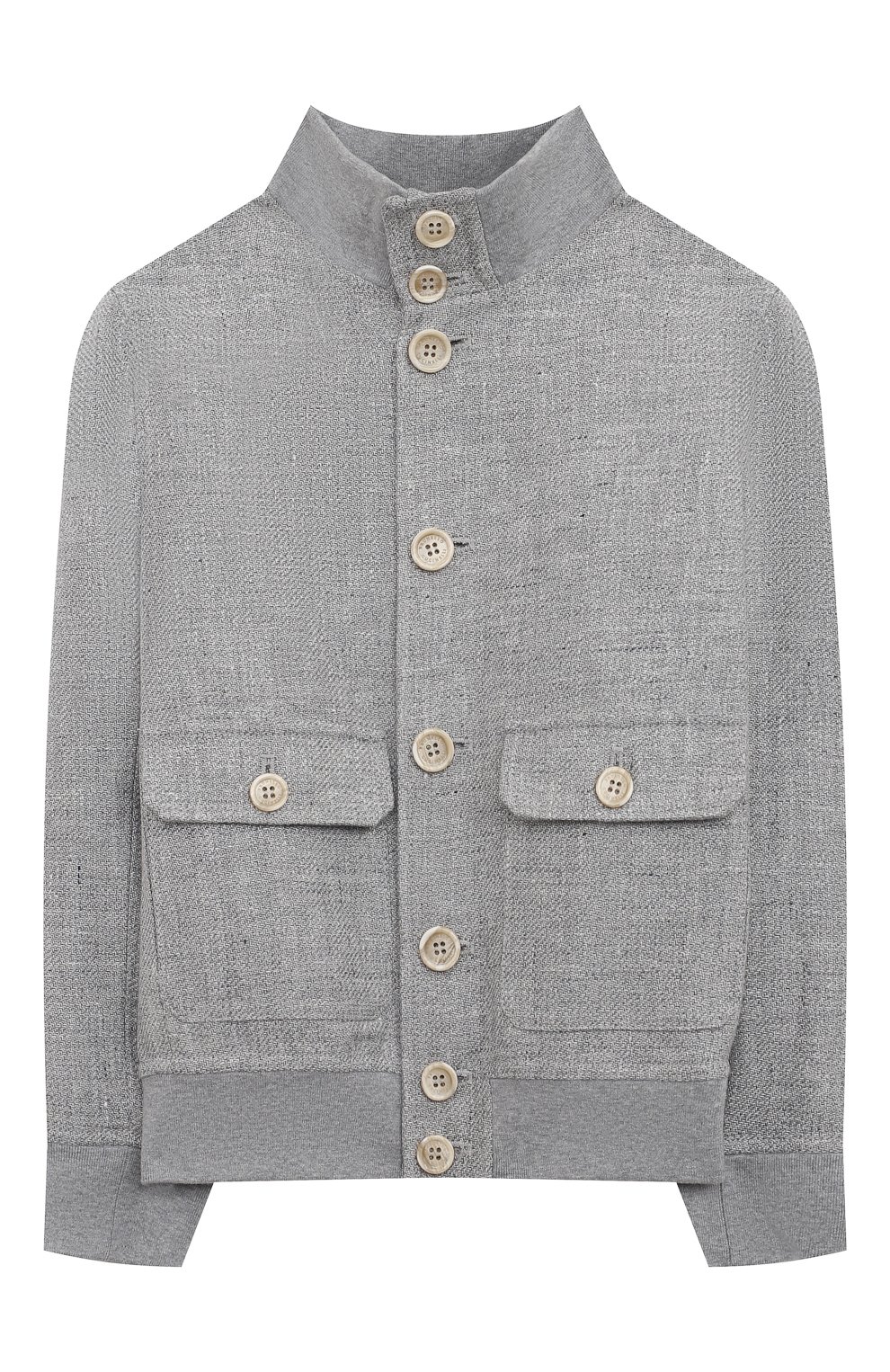 Бомбер изо льна и шерсти BRUNELLO CUCINELLI, арт. BW4820956A, фото 1