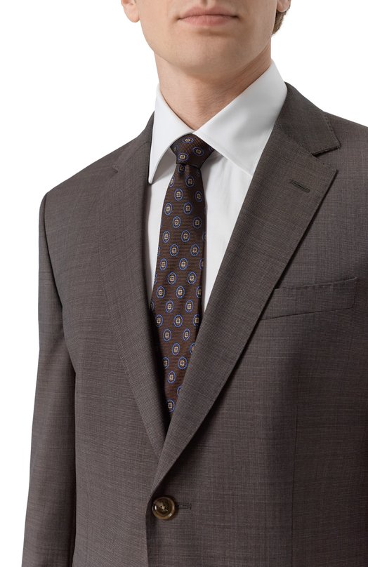 Шерстяной костюм BOSS 50551766 Коричневый  50551766 Фото 6
