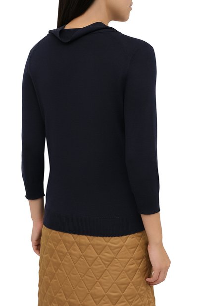 Кашемировый пуловер LORO PIANA темно-синего цвета по цене 126500 руб., арт. FAL1998, фото 4 Кашемировый пуловер LORO PIANA, арт. FAL1998, фото 4