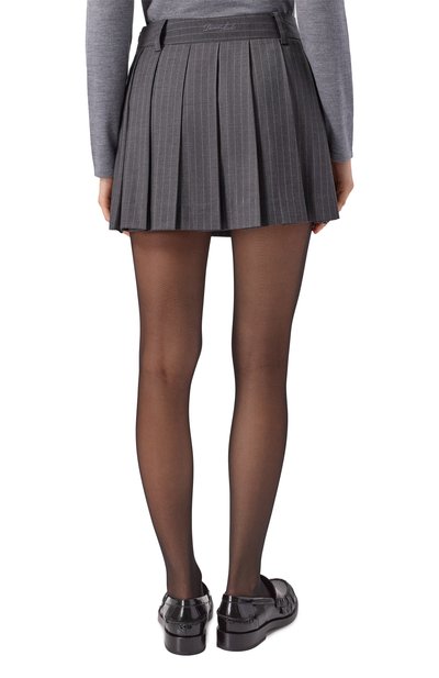 Плиссированная юбка DUNST серого цвета по цене 15850 руб., арт. UDSK5C204G2, фото 4 Плиссированная юбка DUNST, арт. UDSK5C204G2, фото 4