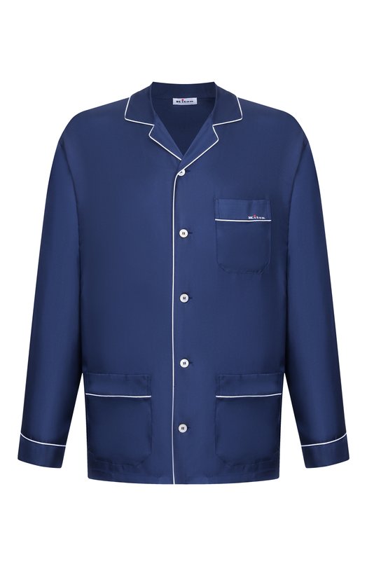 Шелковая рубашка Kiton UNWM011K0761H Синий UNWM011K0761H
