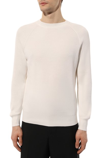 Хлопковый джемпер BRUNELLO CUCINELLI, арт. M29400100, фото 3