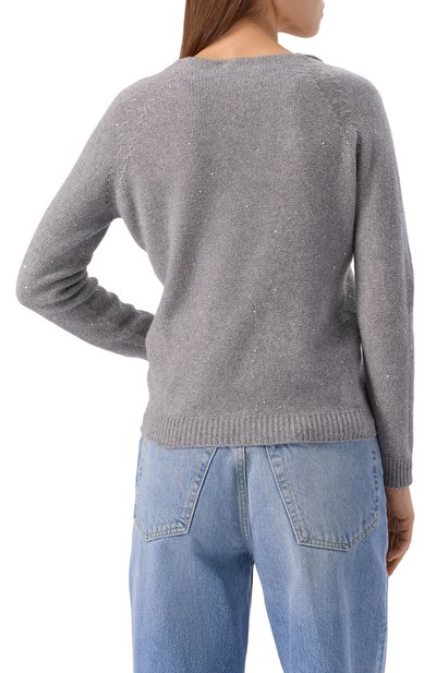 Пуловер из шерсти и кашемира GRAN SASSO серого цвета по цене 44600 руб., арт. 14203/33003, фото 4 Пуловер из шерсти и кашемира GRAN SASSO, арт. 14203/33003, фото 4