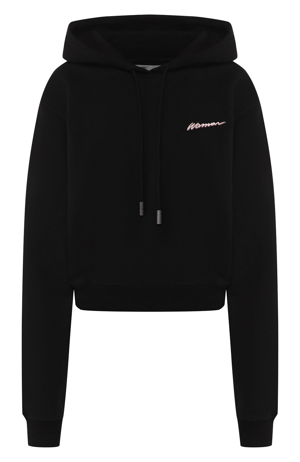 Хлопковое худи OFF-WHITE черного цвета по цене 52350 руб., арт. 0WBB016R200030991001, фото 1 Хлопковое худи OFF-WHITE, арт. 0WBB016R200030991001, фото 1