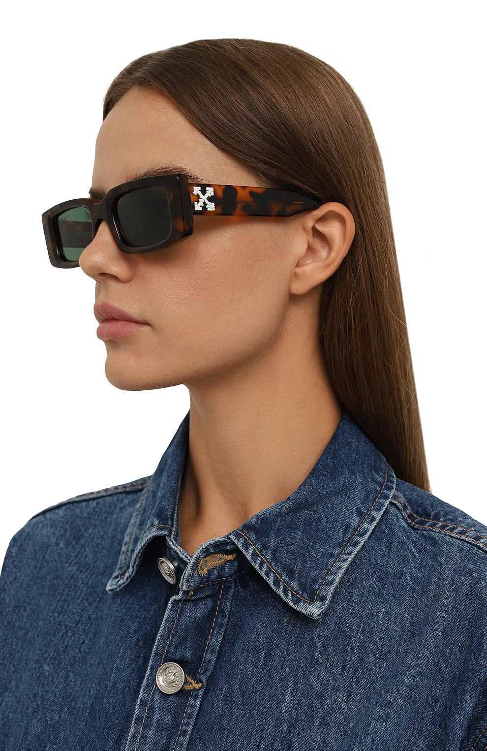 Солнцезащитные очки OFF-WHITE, арт. ARTHUR/HAVANA GREEN, фото 2