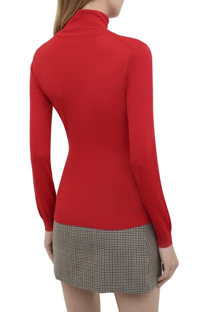 Шерстяная водолазка VERSACE красного цвета по цене 63500 руб., арт. A87619/A235892, фото 4 Шерстяная водолазка VERSACE, арт. A87619/A235892, фото 4