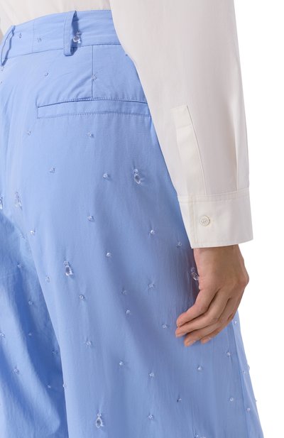 Хлопковые брюки GIUSEPPE DI MORABITO голубого цвета по цене 55950 руб., арт. 06PSPA507R 16406, фото 5 Хлопковые брюки GIUSEPPE DI MORABITO, арт. 06PSPA507R 16406, фото 5