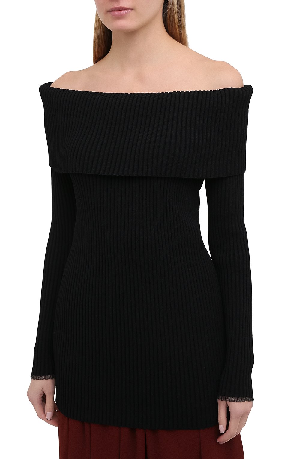 Пуловер из вискозы PROENZA SCHOULER черного цвета по цене 138000 руб., арт. R2047531-KY205, фото 3 Пуловер из вискозы PROENZA SCHOULER, арт. R2047531-KY205, фото 3