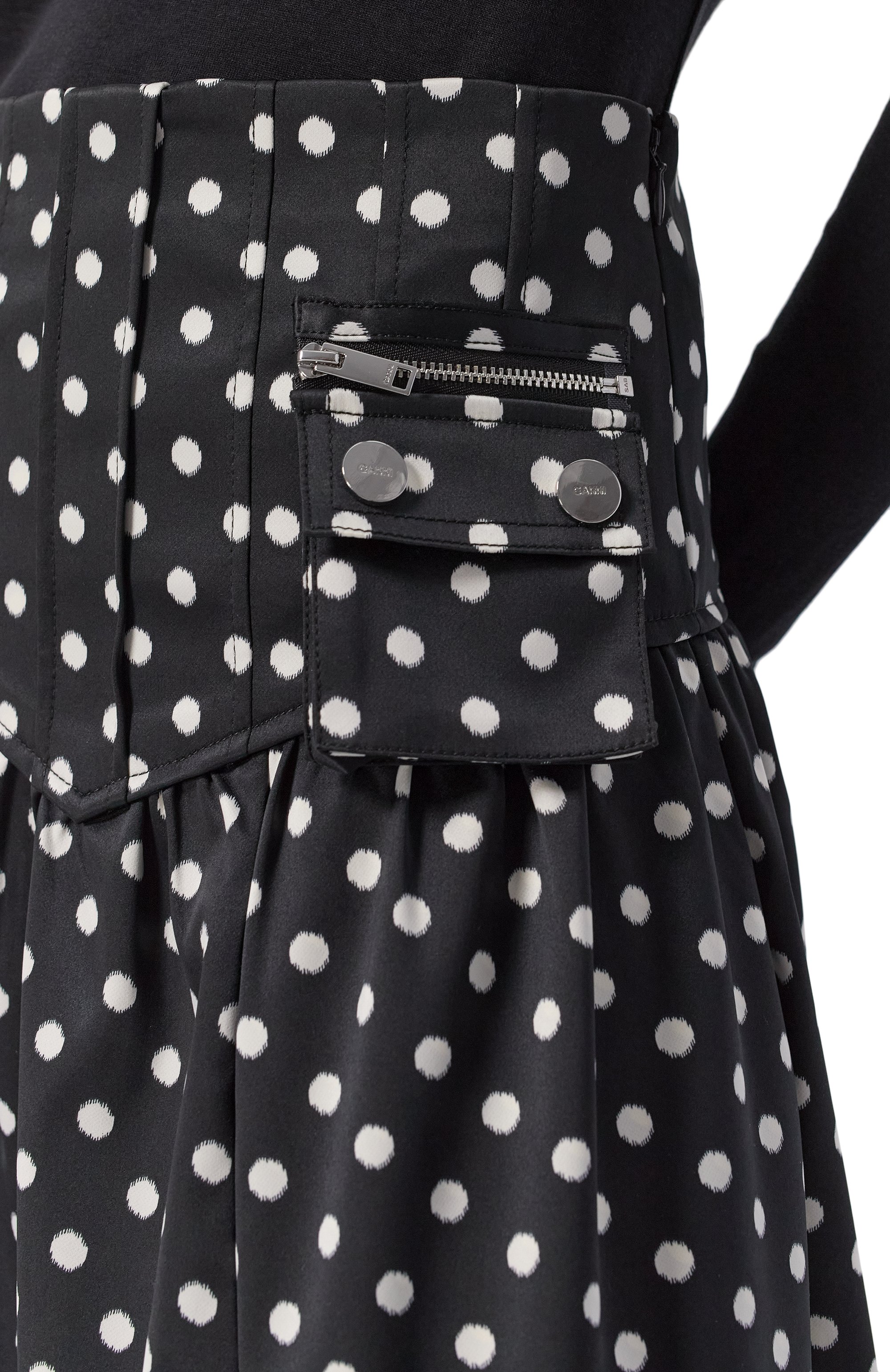 Атласная юбка GANNI, арт. A1090065, фото 5