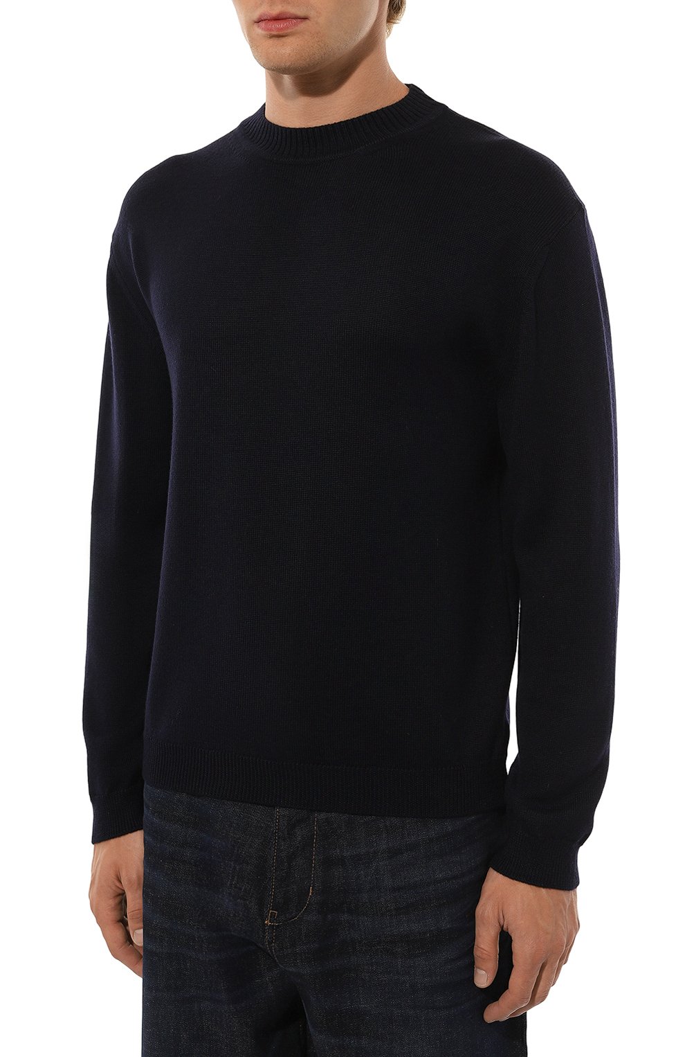 Шерстяной джемпер DANIELE FIESOLI темно-синего цвета по цене 23200 руб., арт. DF0117, фото 3 Шерстяной джемпер DANIELE FIESOLI, арт. DF0117, фото 3