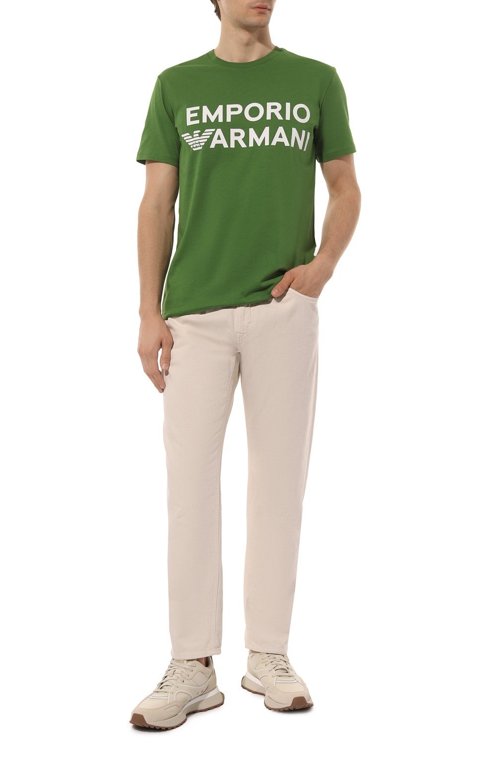 Хлопковая футболка EMPORIO ARMANI, арт. 211831/3R479, фото 2