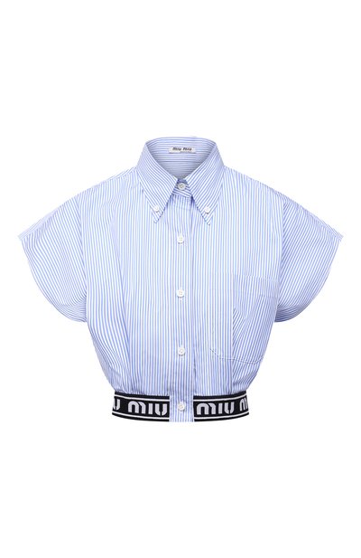 Женский хлопковый топ MIU MIU, арт. MK1433-1YIN-F0076