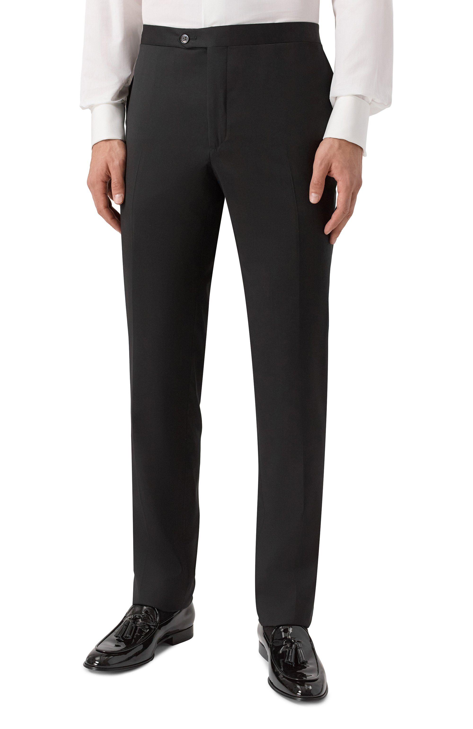 Шерстяные брюки CORNELIANI черного цвета по цене 59950 руб., арт. 265T06-2698150, фото 3 Шерстяные брюки CORNELIANI, арт. 265T06-2698150, фото 3